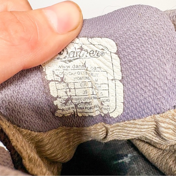 Danner Cloud Cap GTX Grey Tan and Black Hiking Boots Size 8 Women’s - Picture 6 of 6